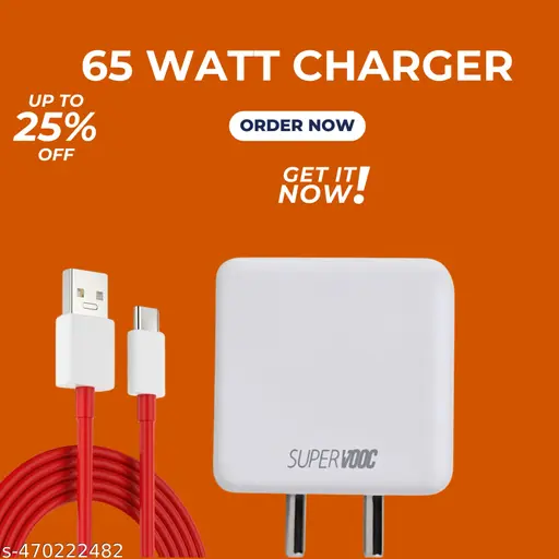 Supervooc Fast Charger and Cable